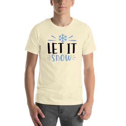 Let It Snow Christmas – Bold Snowflake Unisex T-Shirt