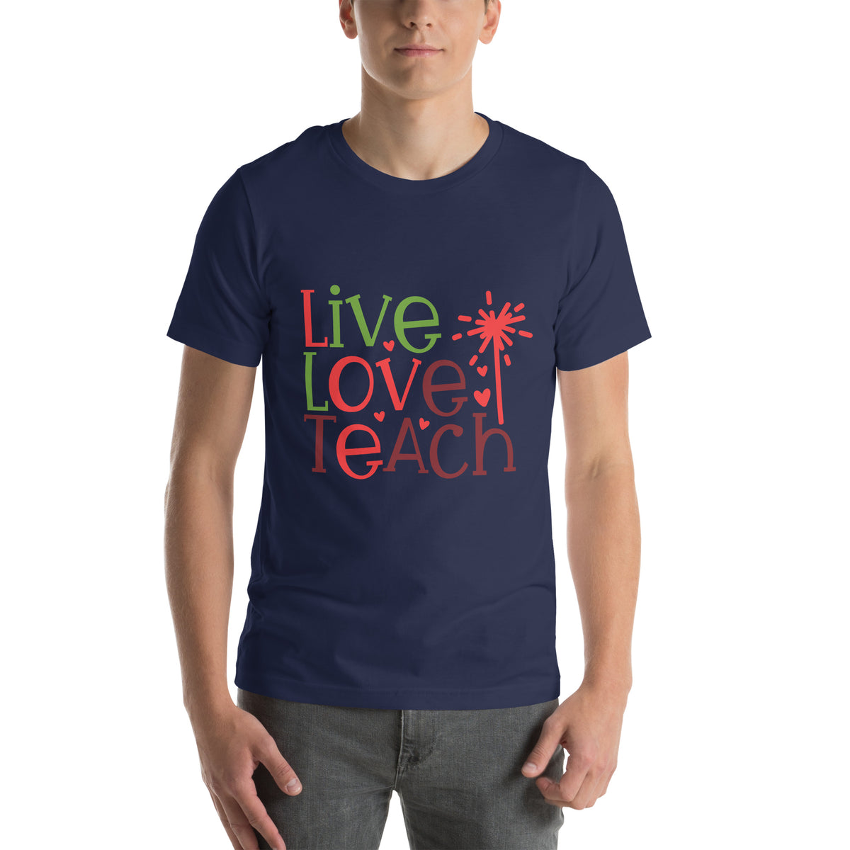 Live Love Teach Christmas – Sparkler Unisex T-Shirt