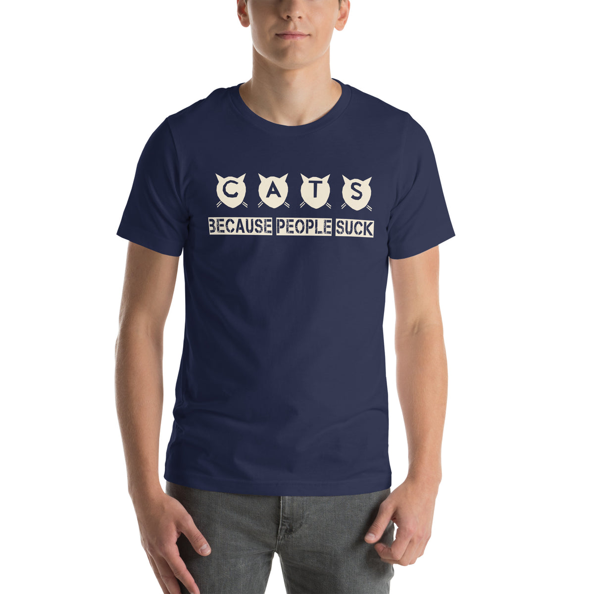 Cats Because People Suck Unisex T-Shirt
