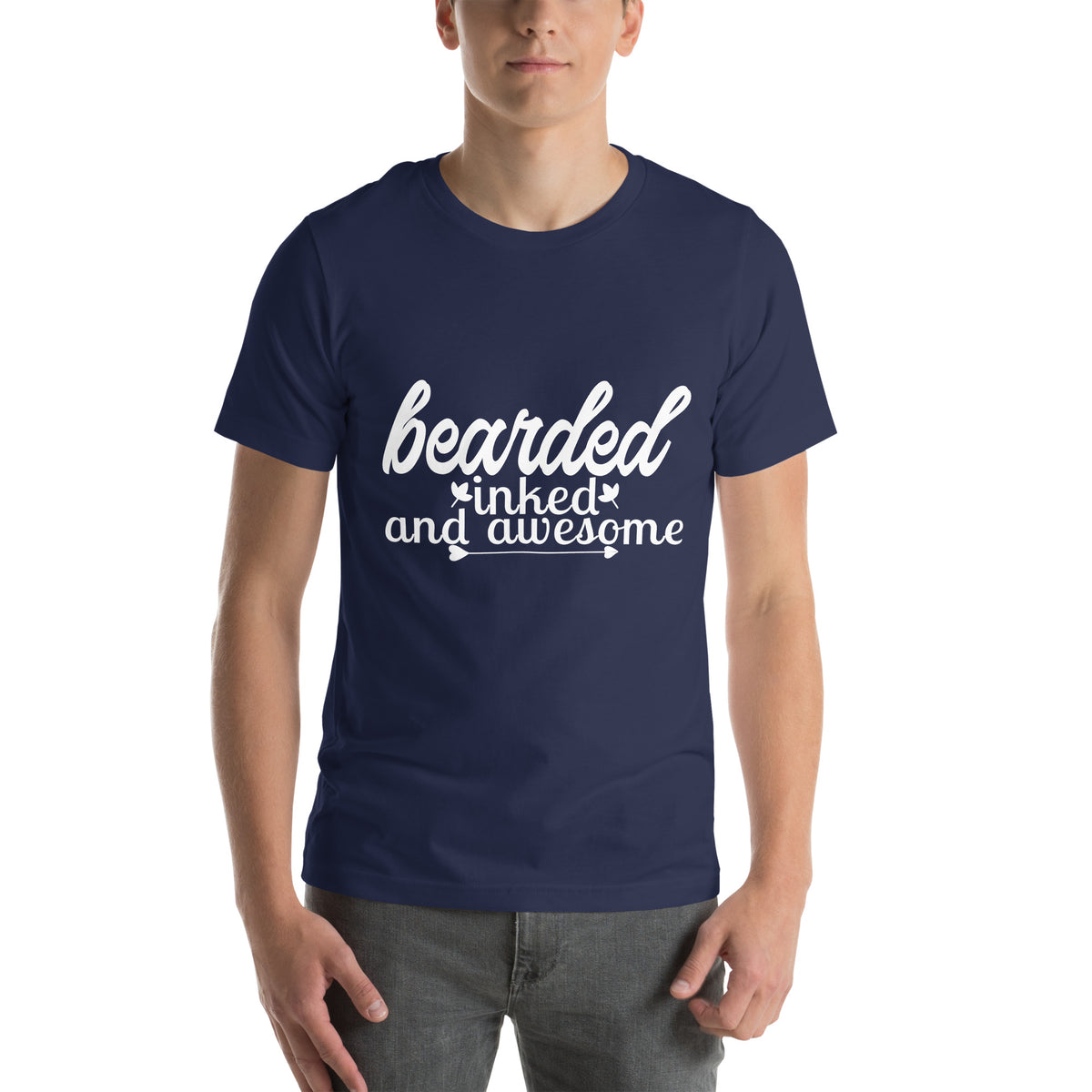 Bearded, Inked and Awesome Unisex T-Shirt