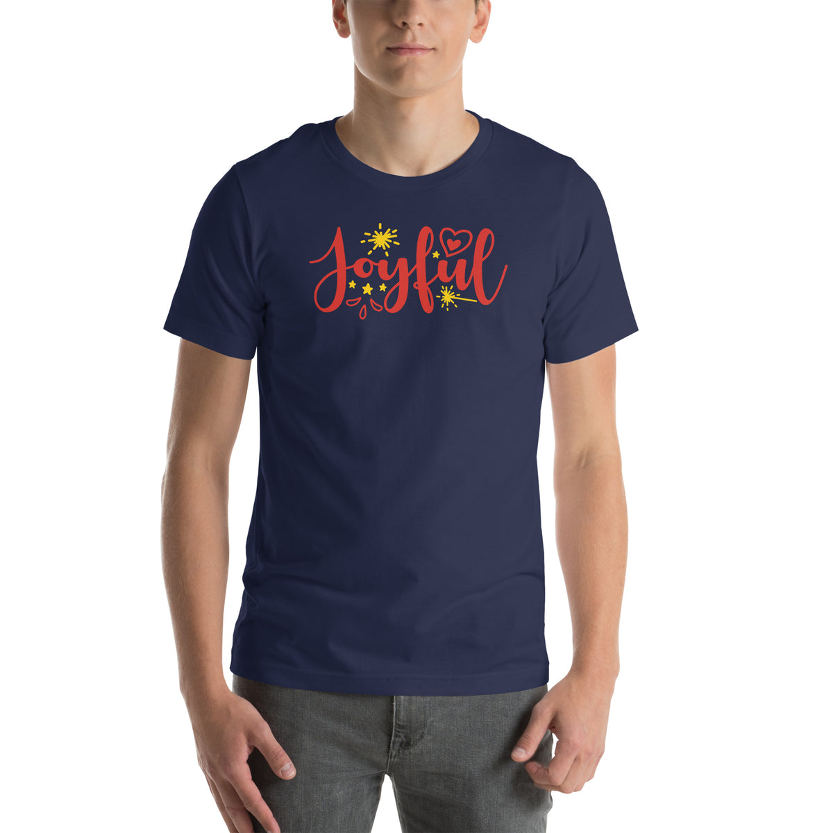 Joyful Christmas – Sparkle Script Unisex T-Shirt