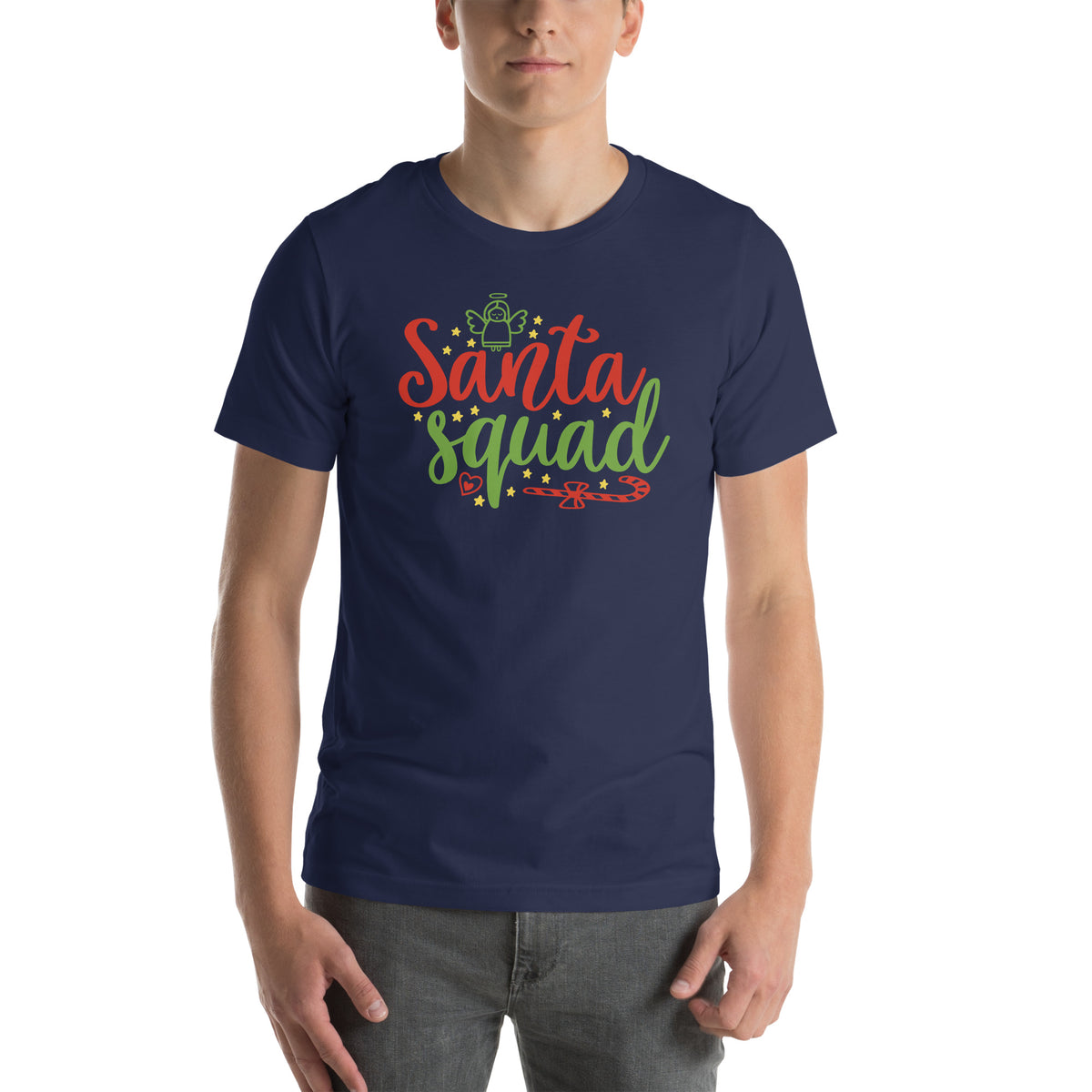 Santa Squad Christmas – Candy Cane Unisex T-Shirt
