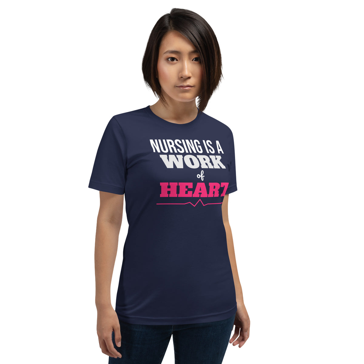 Nursing Is a Work of Heart Valentine's Day Unisex T-Shirt