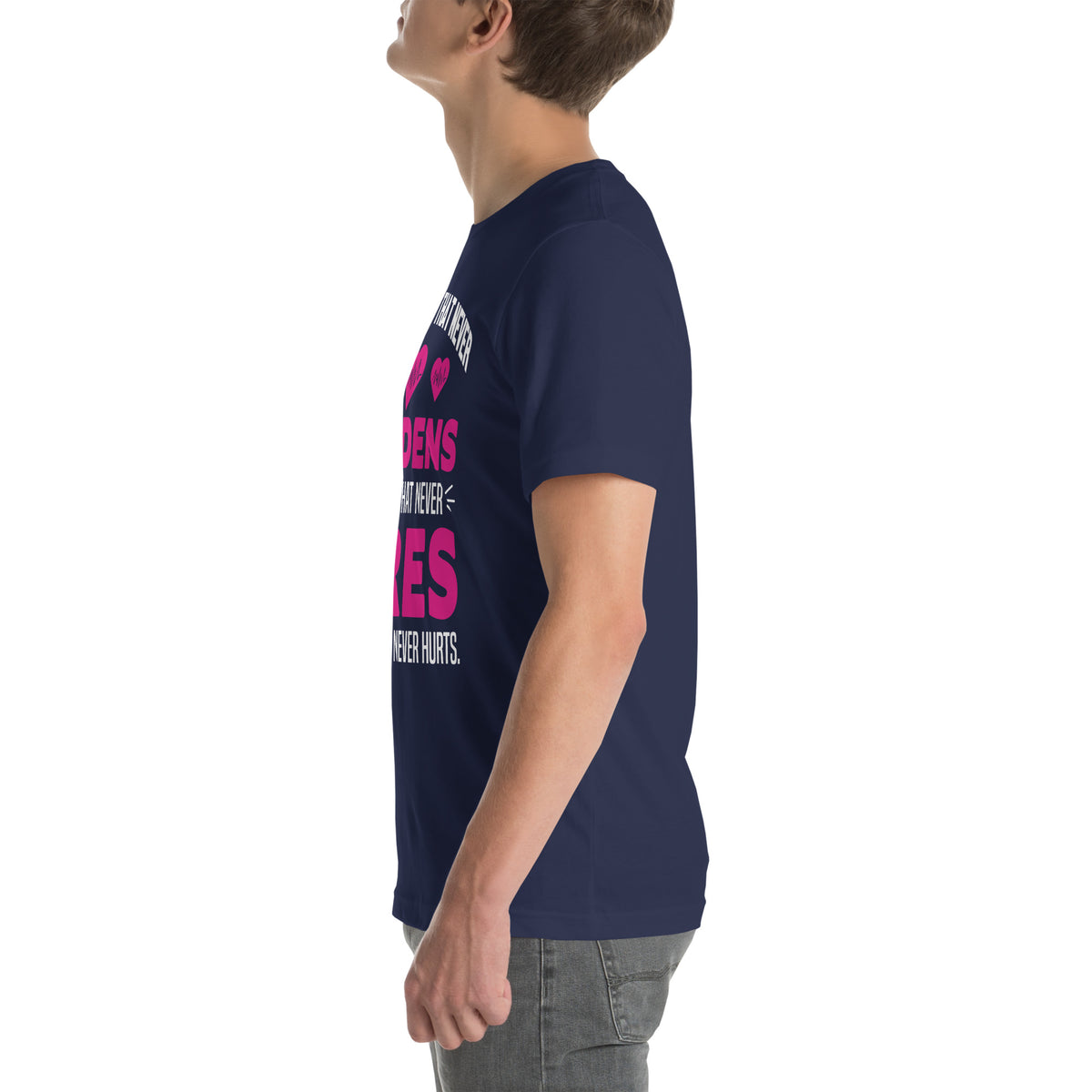 A Heart That Never Hardens, a Temper That Never Tires, a Touch That Never Hurts Nurse Unisex T-Shirt
