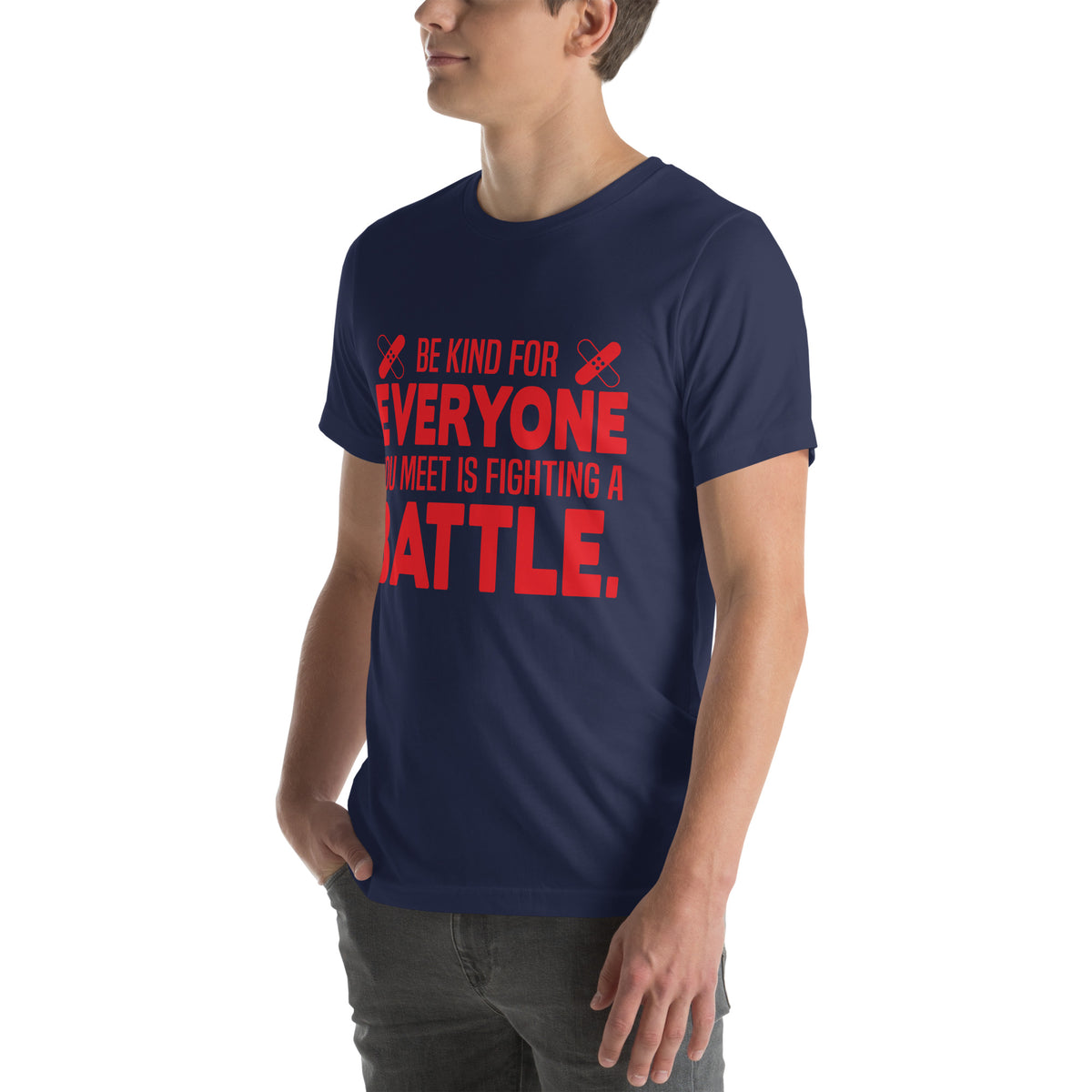 Be Kind, Everyone You Meet Is Fighting a Battle Nurse Unisex T-Shirt