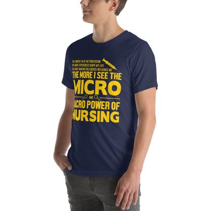 The Micro and Macro Power of Nursing Unisex T-Shirt
