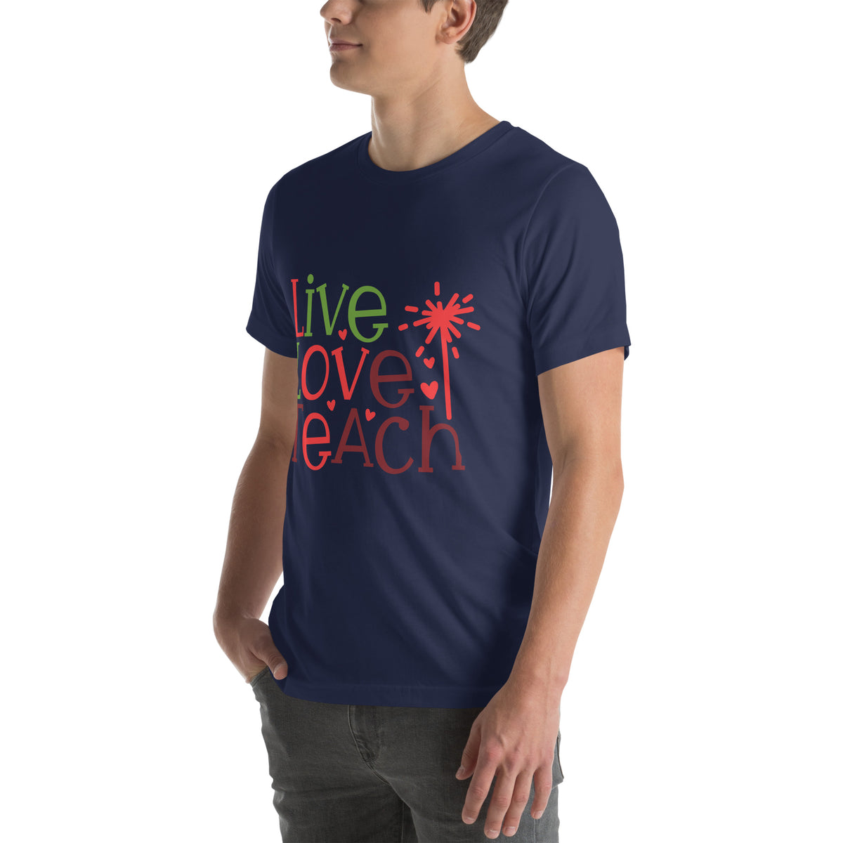 Live Love Teach Christmas – Sparkler Unisex T-Shirt