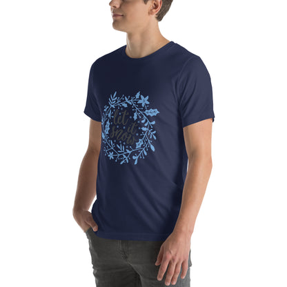 Let It Snow Christmas – Holly Wreath Unisex T-Shirt