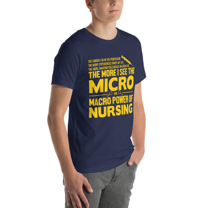 The Micro and Macro Power of Nursing Unisex T-Shirt