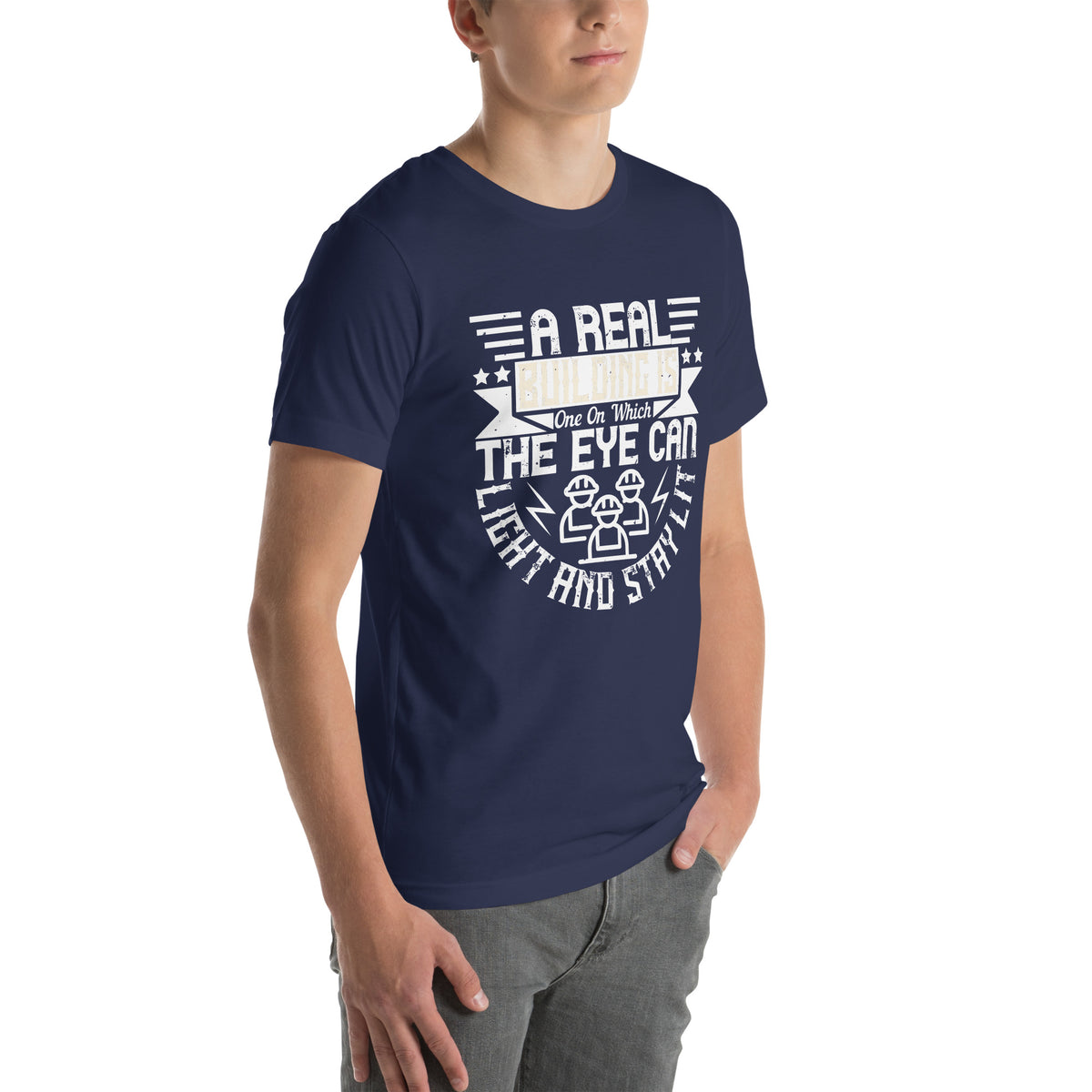 A Real Building Is One on Which the Eye Can Light and Stay Lit Unisex T-Shirt