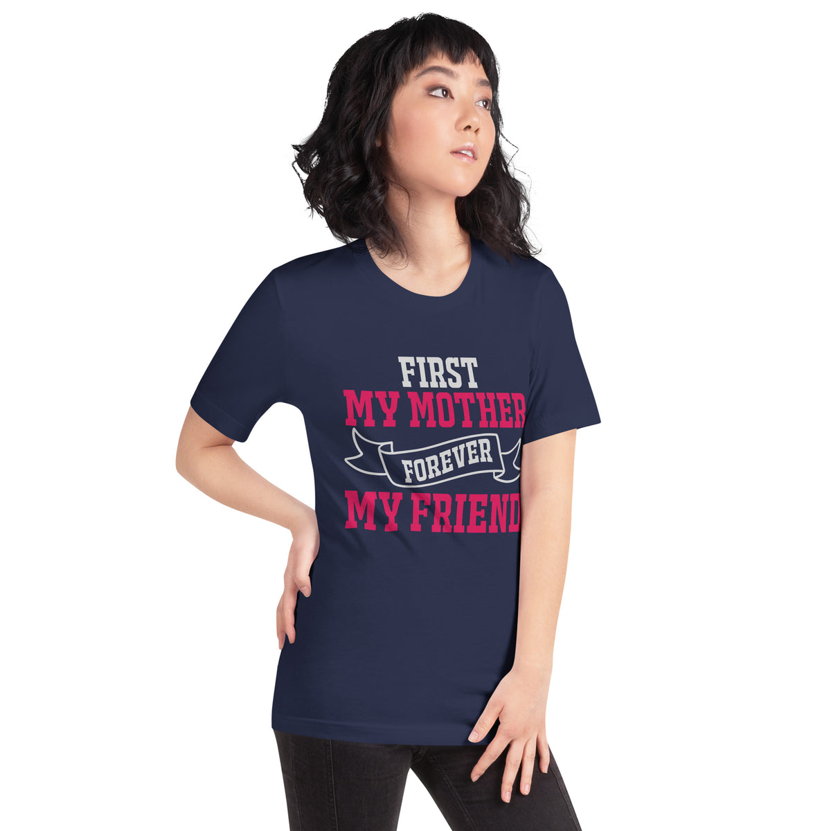 First My Mother, Forever My Friend – Ribbon Unisex T-Shirt