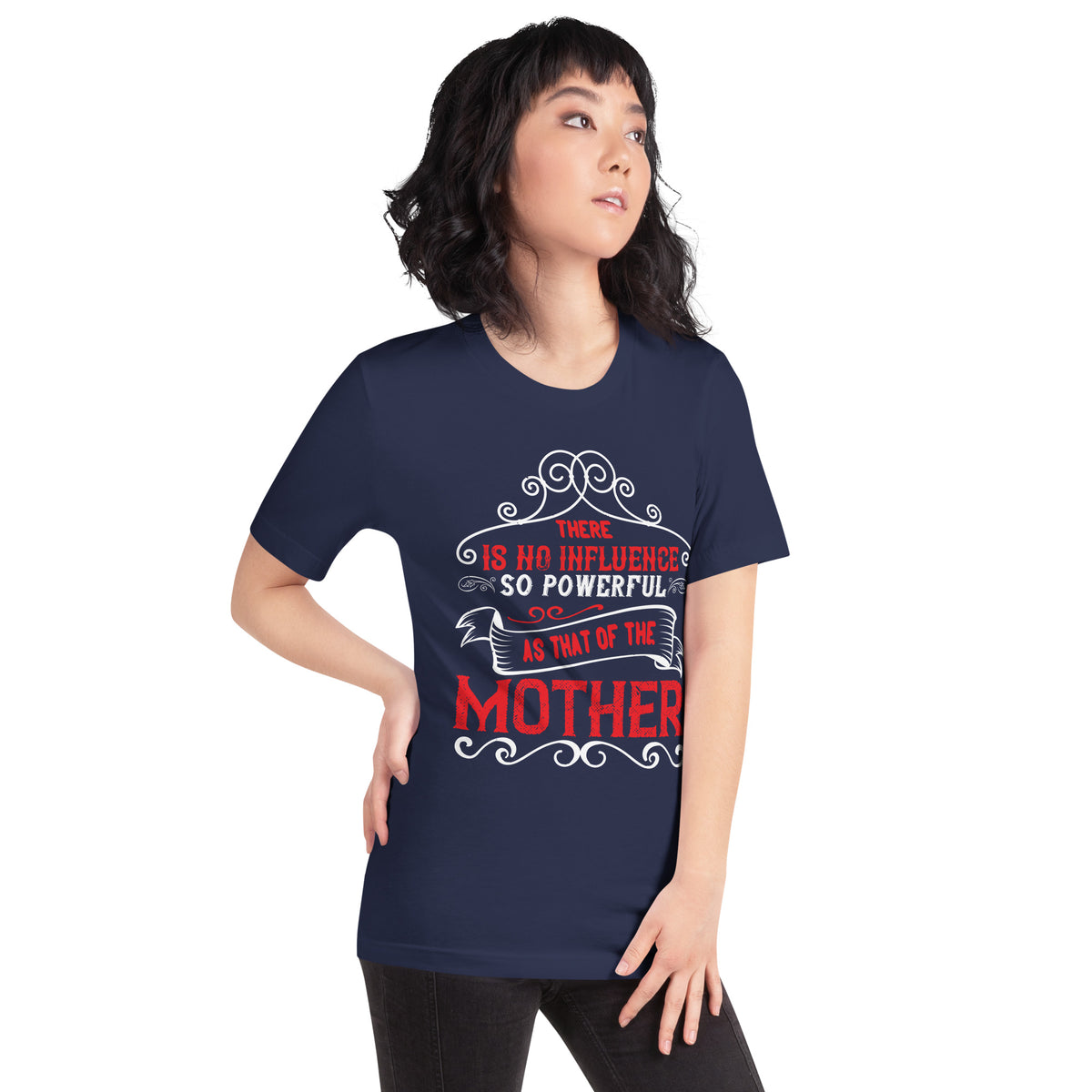 There Is No Influence So Powerful as That of the Mother – Red Banner Unisex T-Shirt