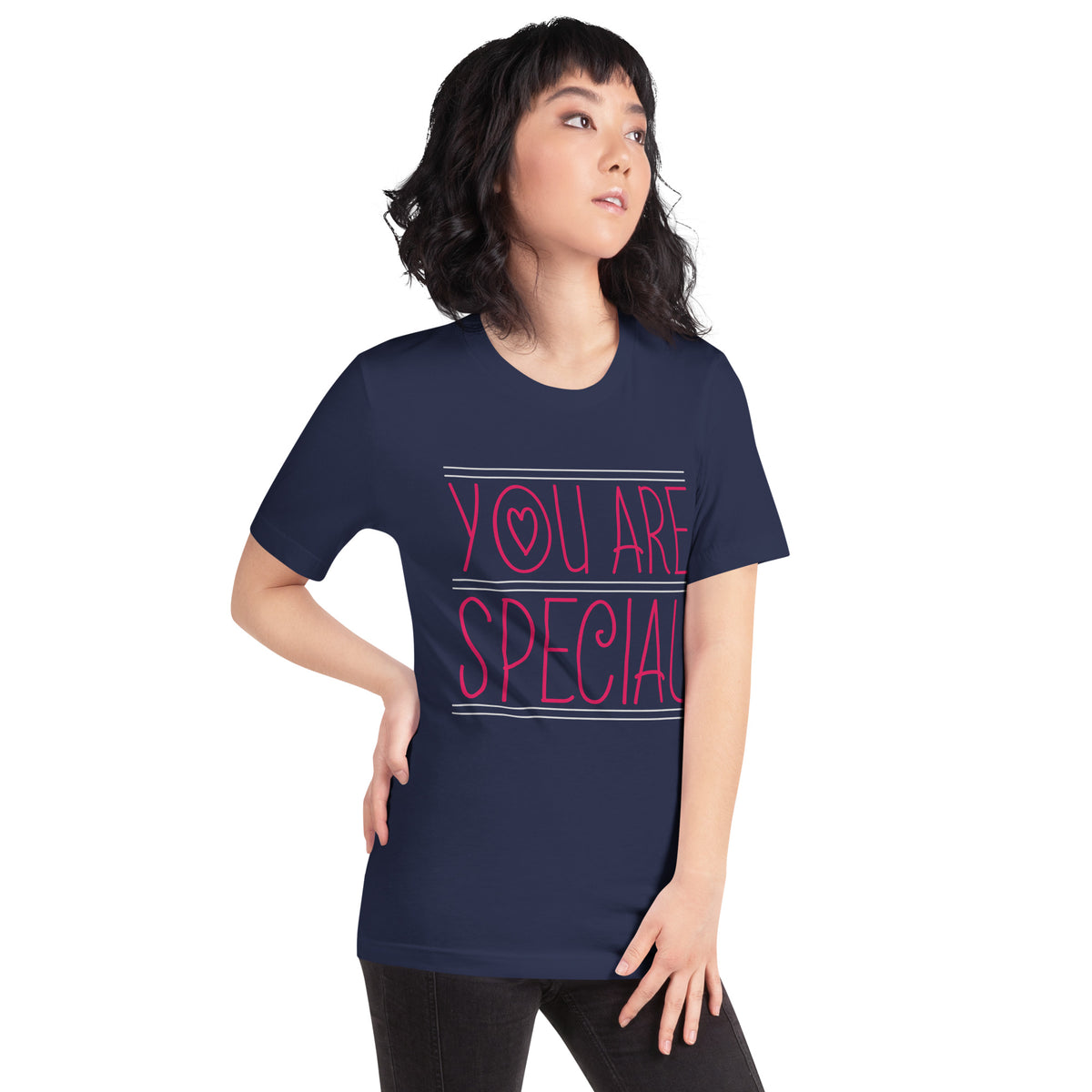You Are Special – Pink Lines Unisex T-Shirt