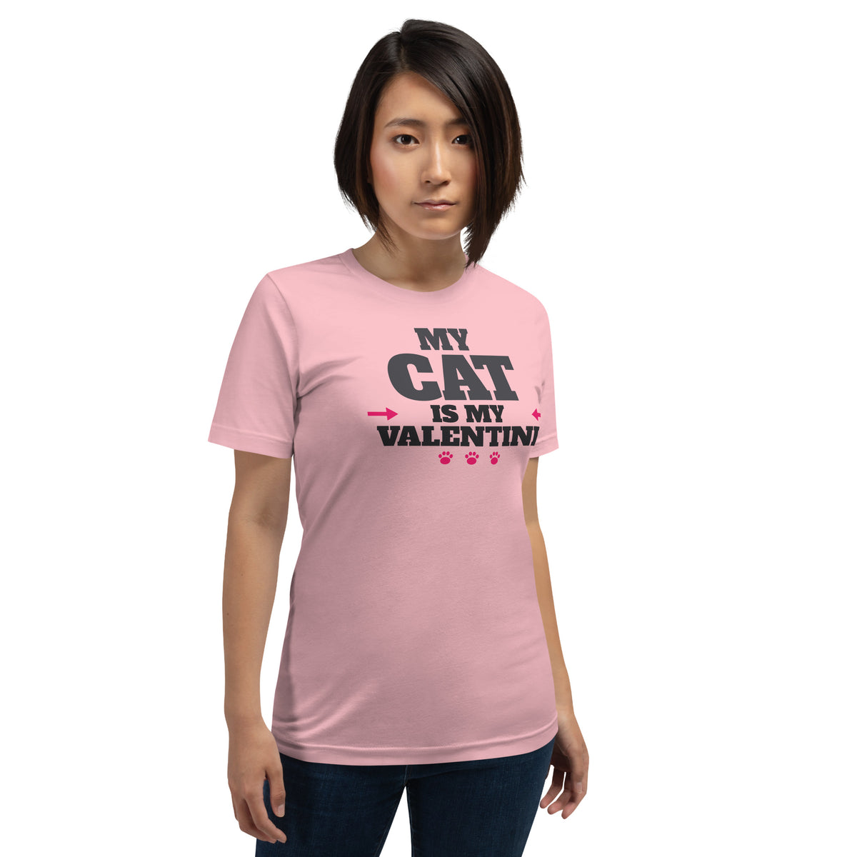 My Cat Is My Valentine Unisex T-Shirt