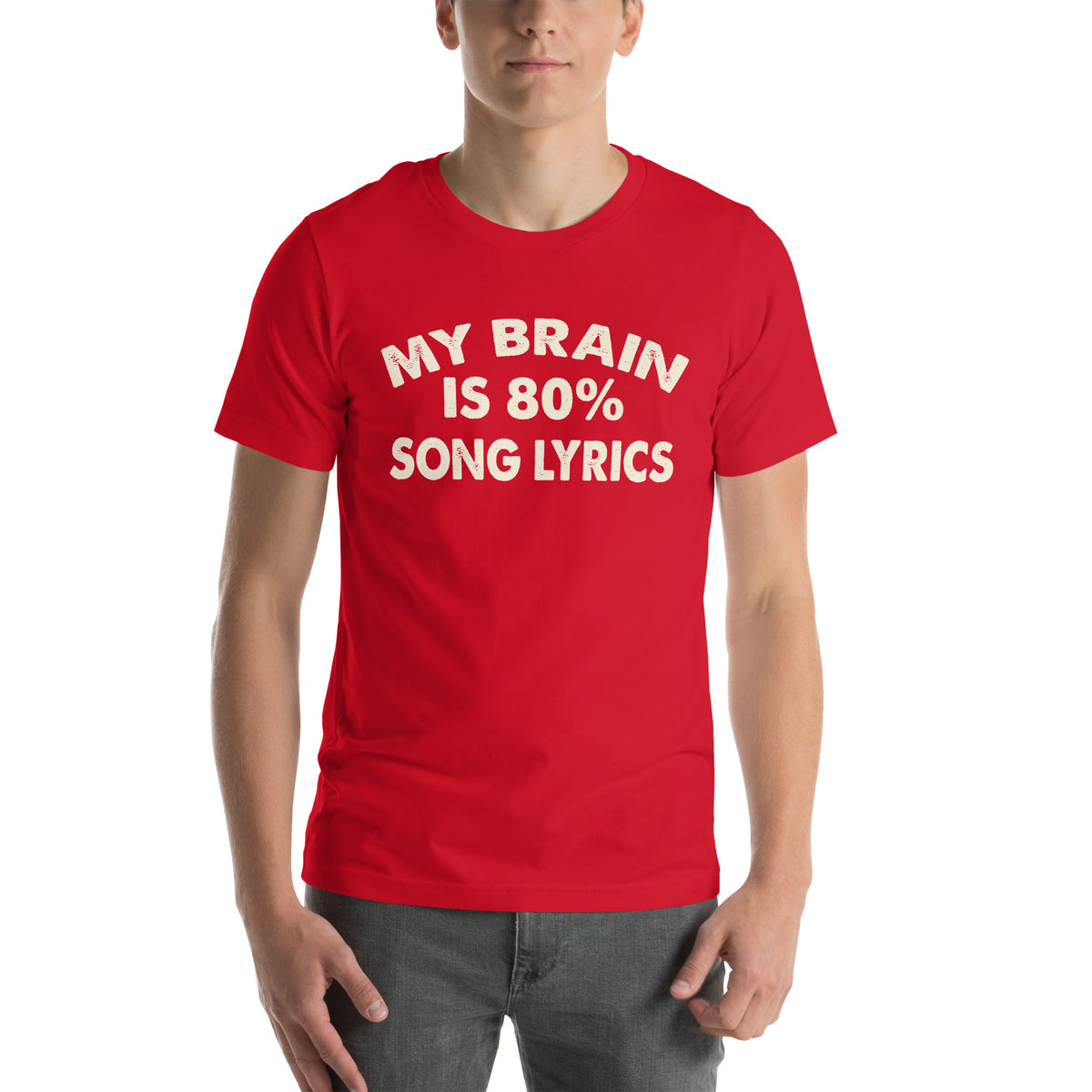 My Brain Is 80% Song Lyrics Unisex T-Shirt