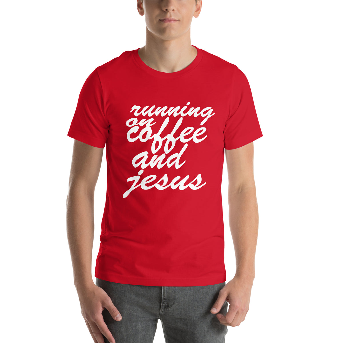 Running on Coffee and Jesus Unisex T-Shirt