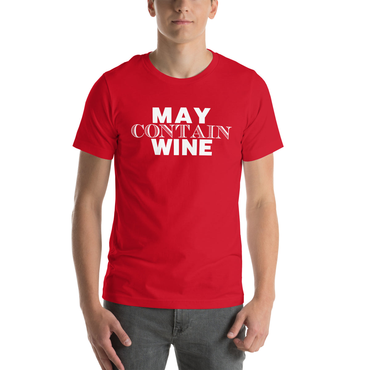 May Contain Wine Unisex T-Shirt