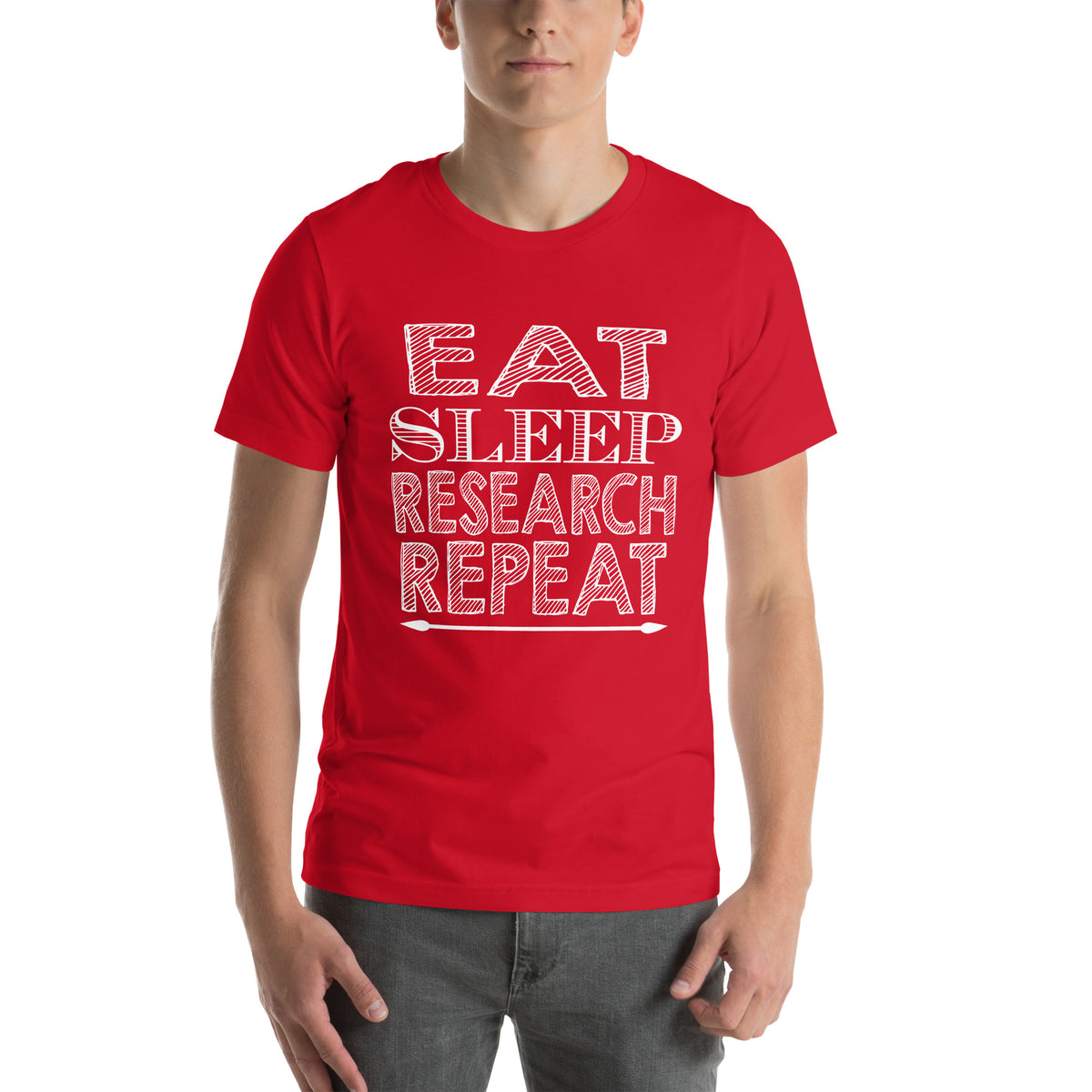 Eat Sleep Research Repeat Unisex T-Shirt