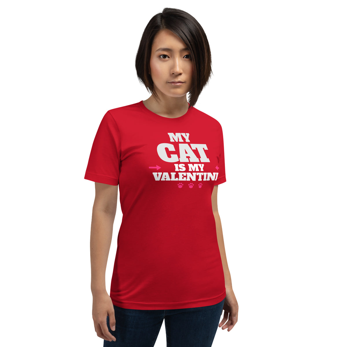 My Cat Is My Valentine Unisex T-Shirt