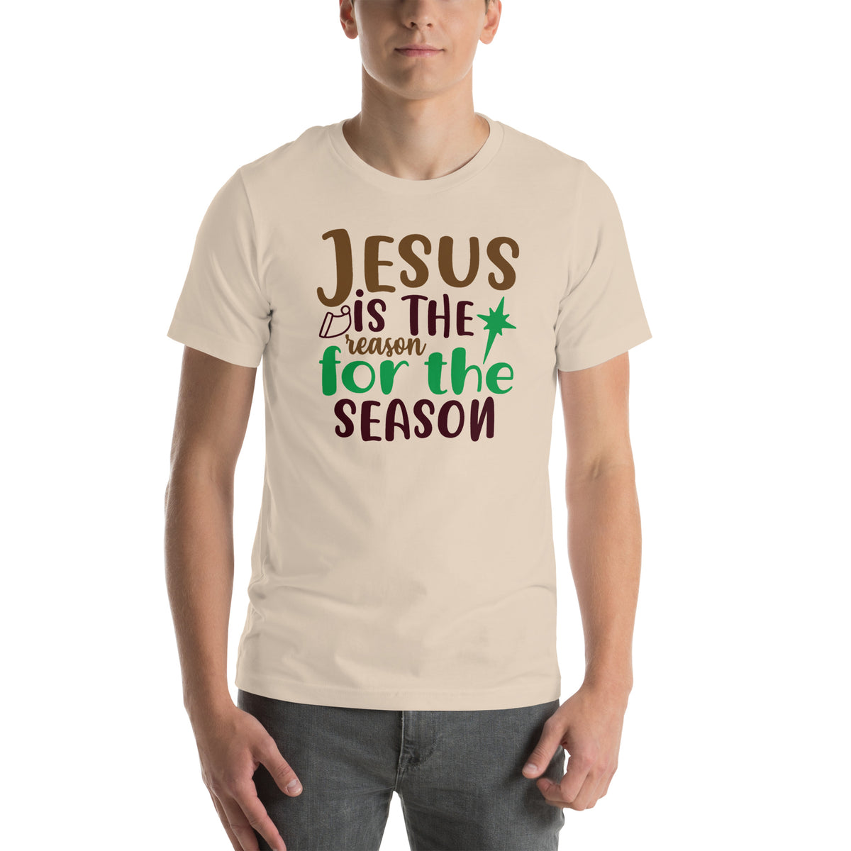 Jesus Is the Reason for the Season Christmas – Star Unisex T-Shirt