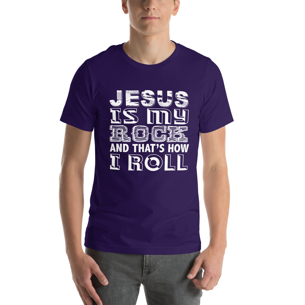 Jesus Is My Rock and That's How I Roll Unisex T-Shirt