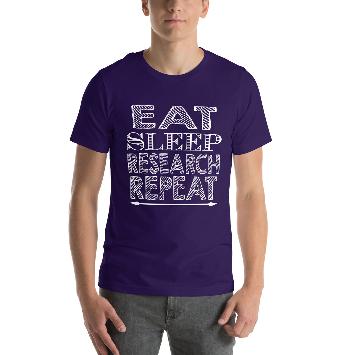 Eat Sleep Research Repeat Unisex T-Shirt