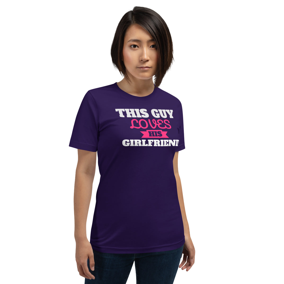This Guy Loves His Girlfriend Valentine's Day Unisex T-Shirt