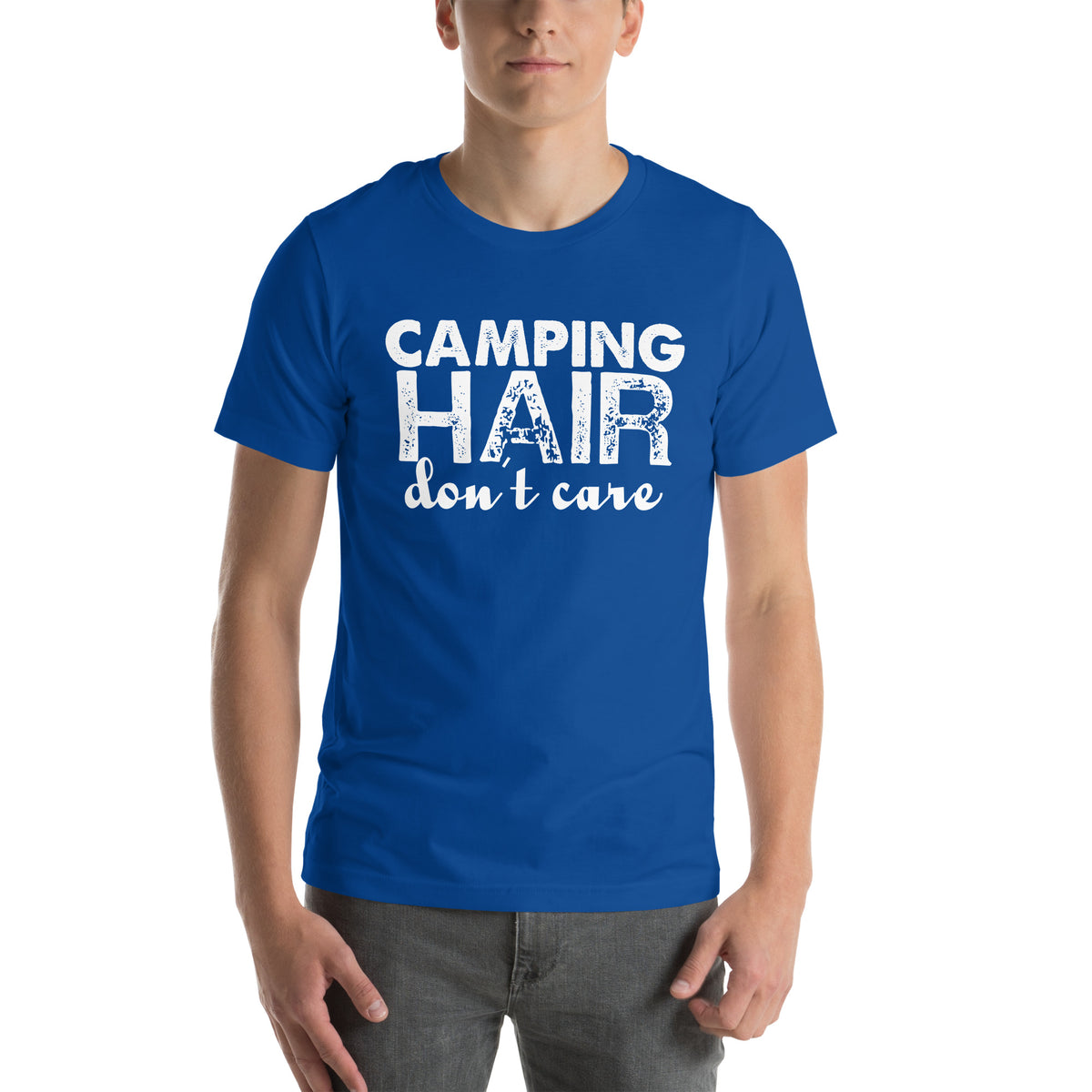 Camping Hair Don't Care Unisex T-Shirt