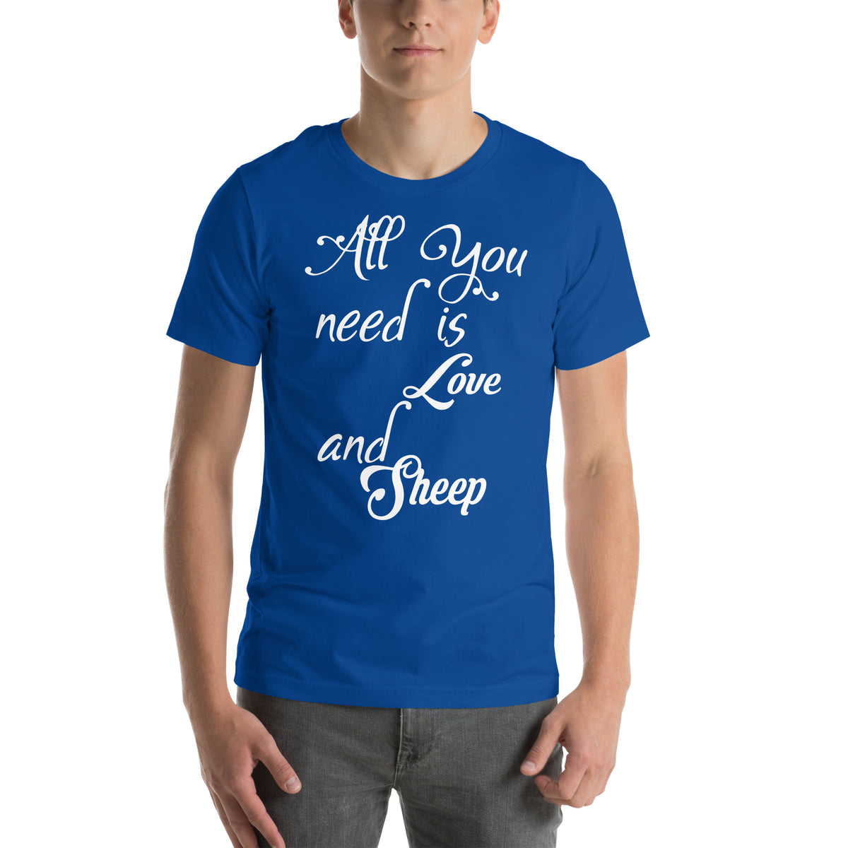 All You Need Is Love and Sheep Unisex T-Shirt