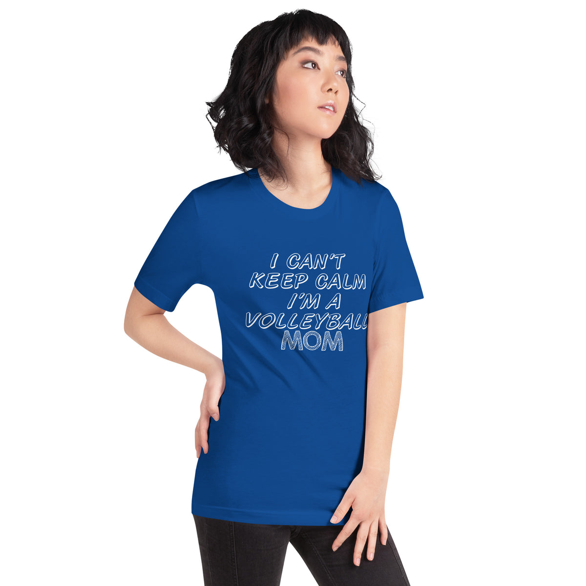 I Can't Keep Calm, I'm a Volleyball Mom Unisex T-Shirt