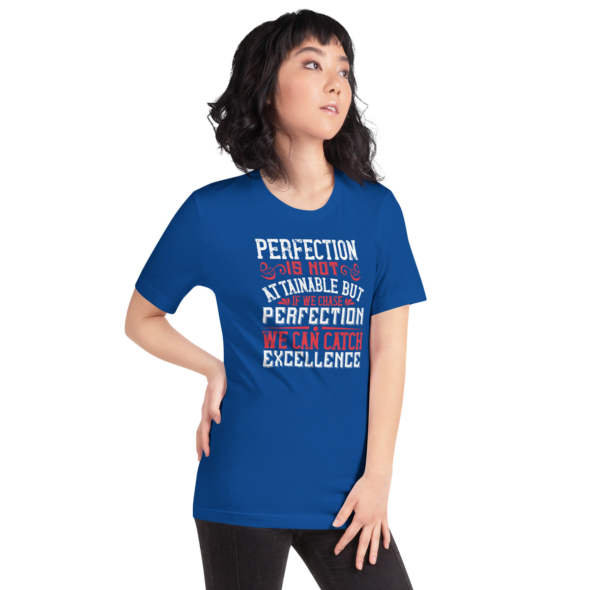 Perfection Is Not Attainable, But If We Chase Perfection We Can Catch Excellence Unisex T-Shirt