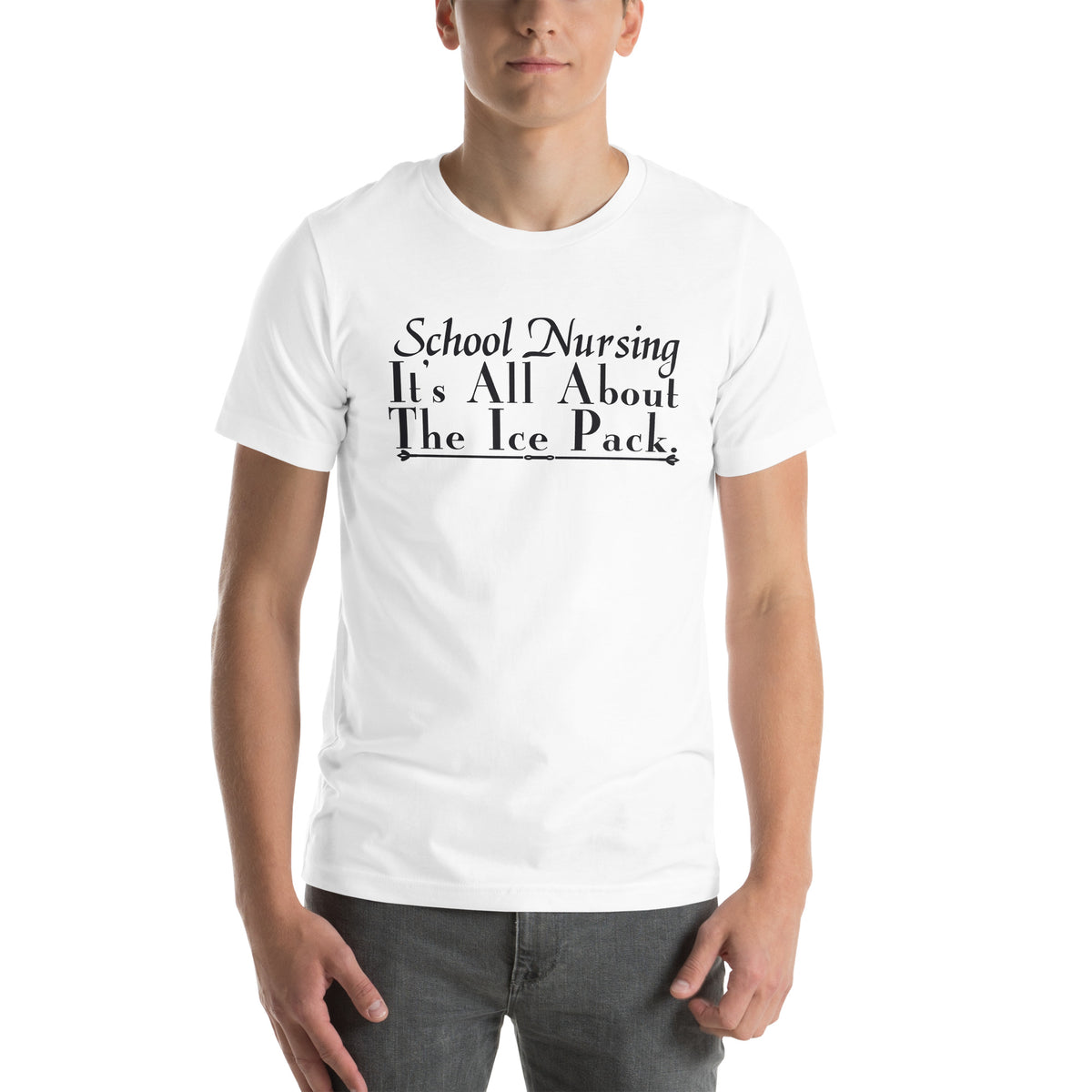 School Nursing: It's All About the Ice Pack Unisex T-Shirt