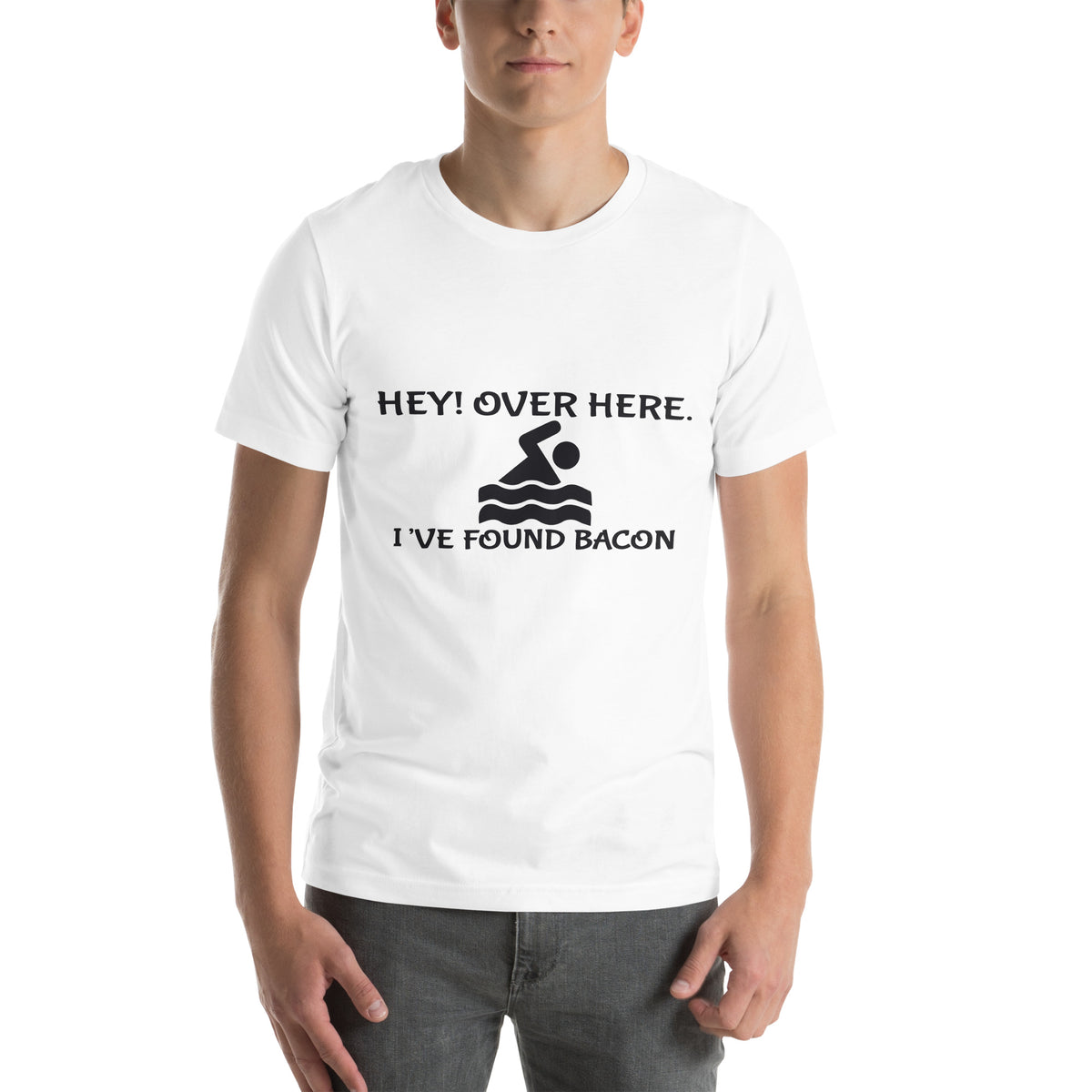 Hey! Over Here, I've Found Bacon Unisex T-Shirt