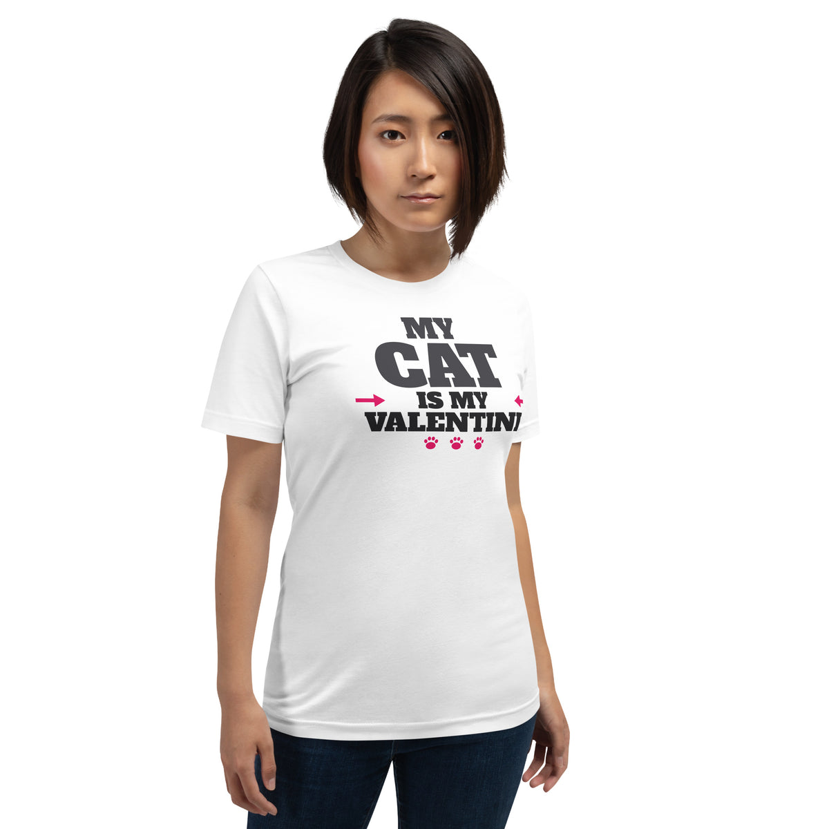 My Cat Is My Valentine Unisex T-Shirt