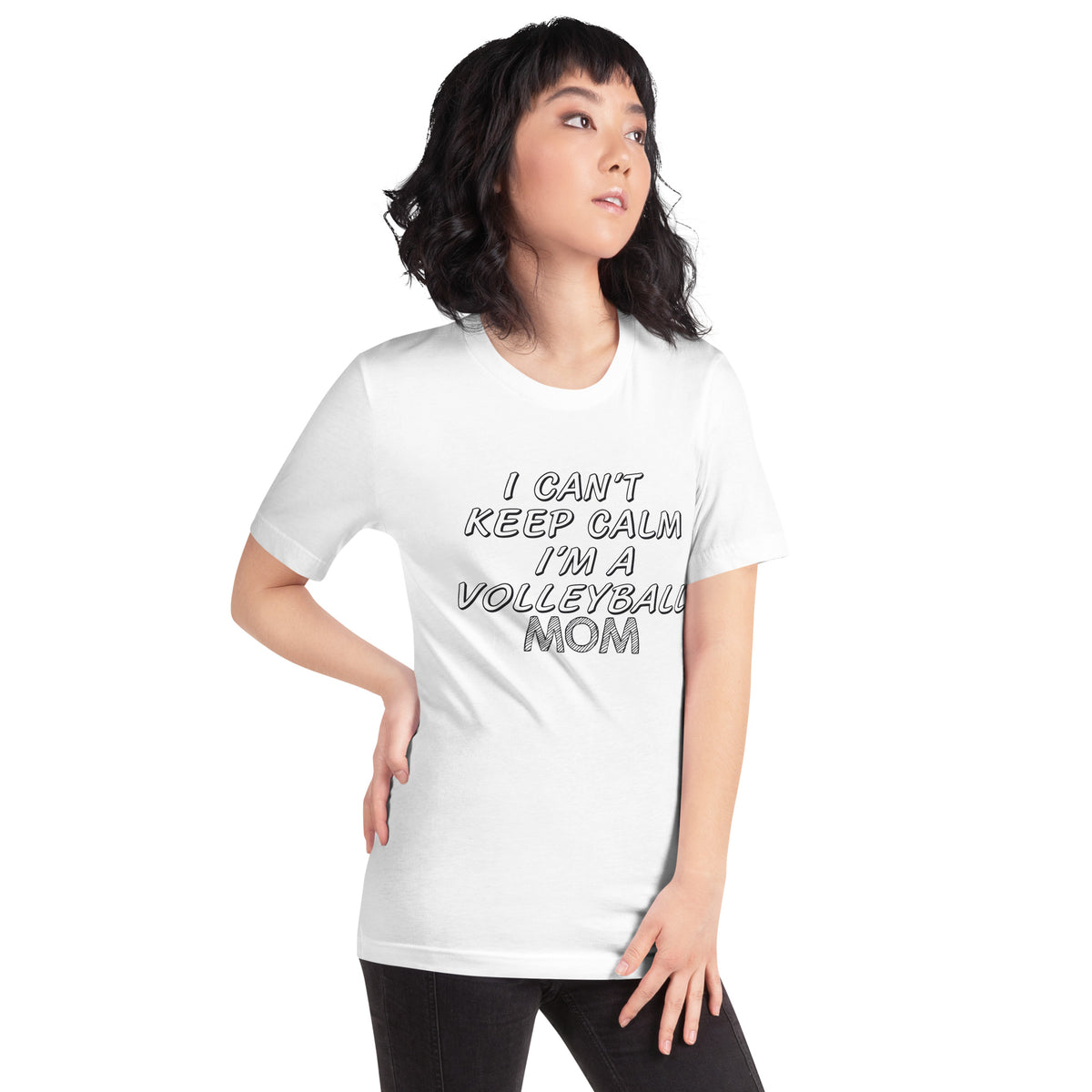 I Can't Keep Calm, I'm a Volleyball Mom Unisex T-Shirt