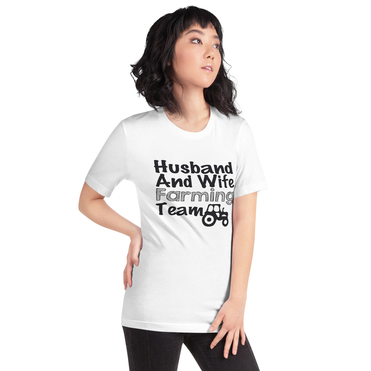 Husband and Wife Farming Team Unisex T-Shirt