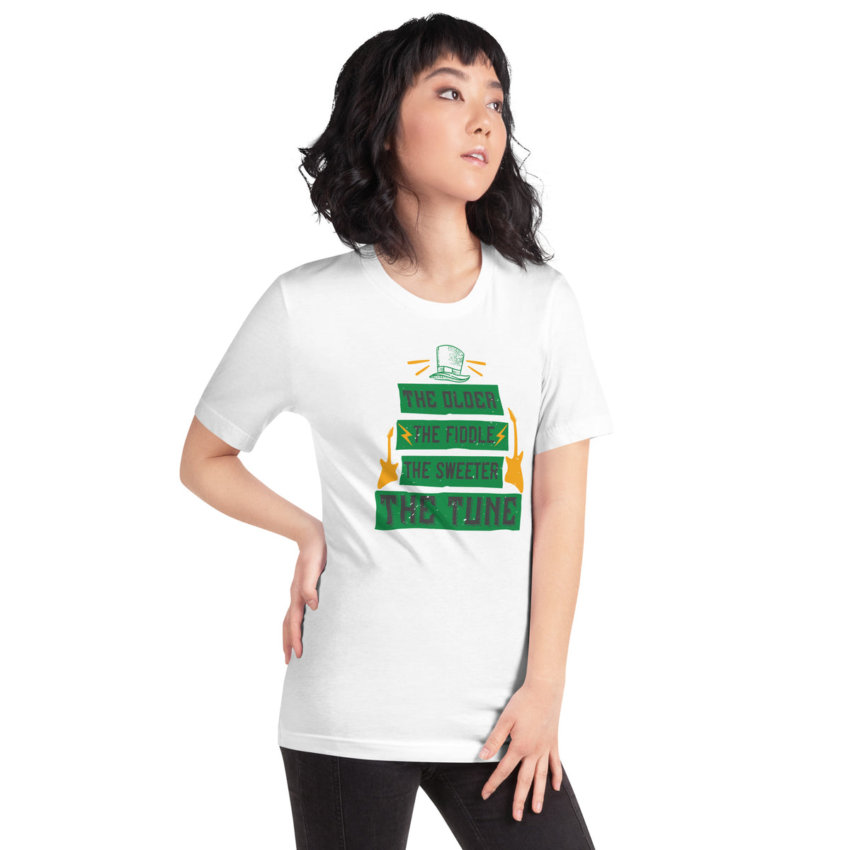 The Older the Fiddle, the Sweeter the Tune St. Patrick's Day Unisex T-Shirt