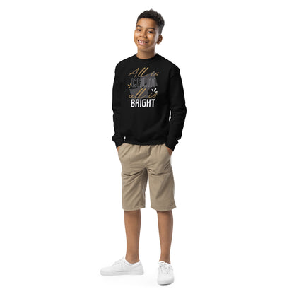 All Is Calm, All Is Bright Christmas Kids Sweatshirt