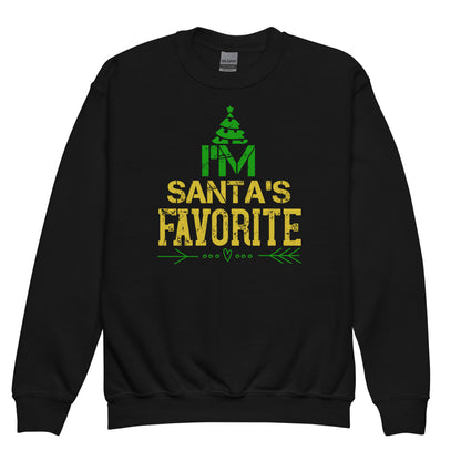 I'm Santa's Favorite Christmas Kids Sweatshirt