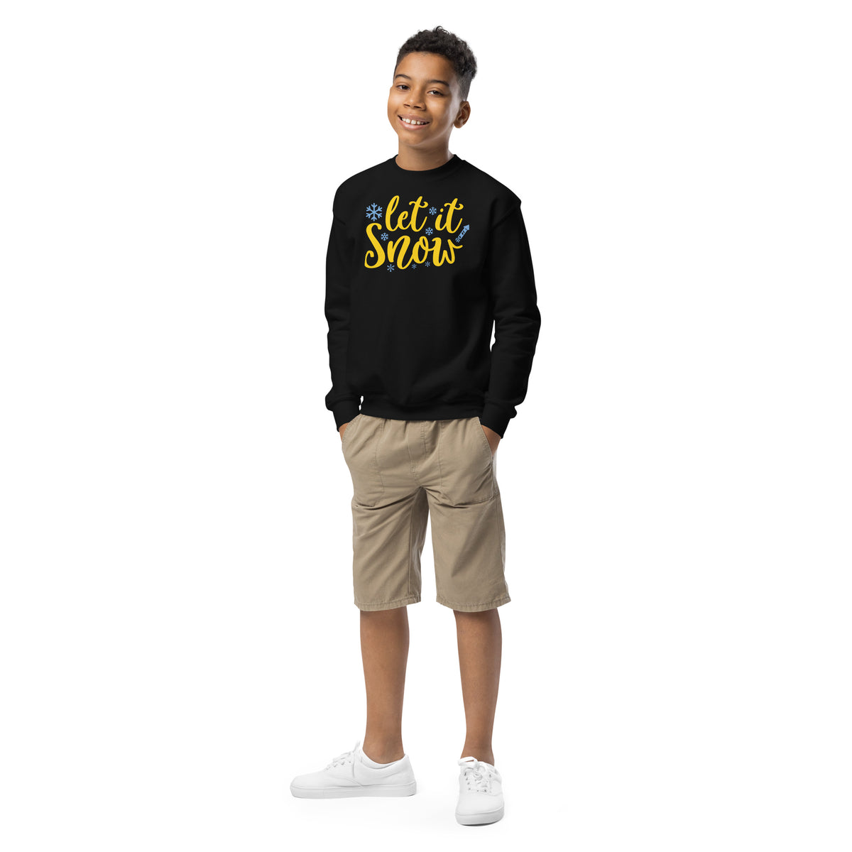 Let It Snow Christmas Kids Sweatshirt