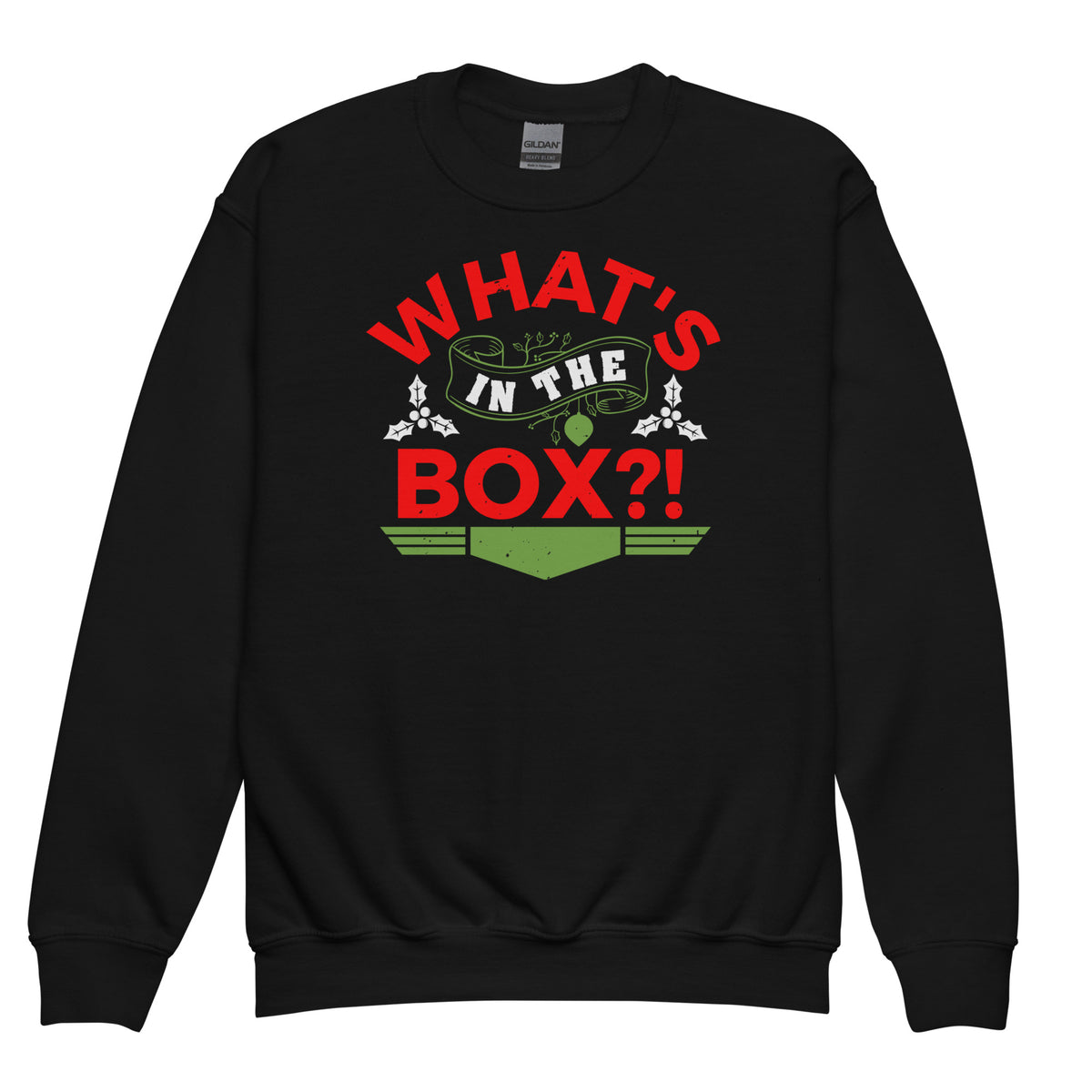 What's in the Box Christmas Kids Sweatshirt