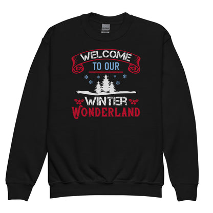 Welcome to Our Winter Wonderland Kids Sweatshirt