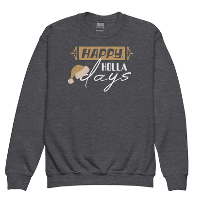 Happy Holla Days Christmas Kids Sweatshirt