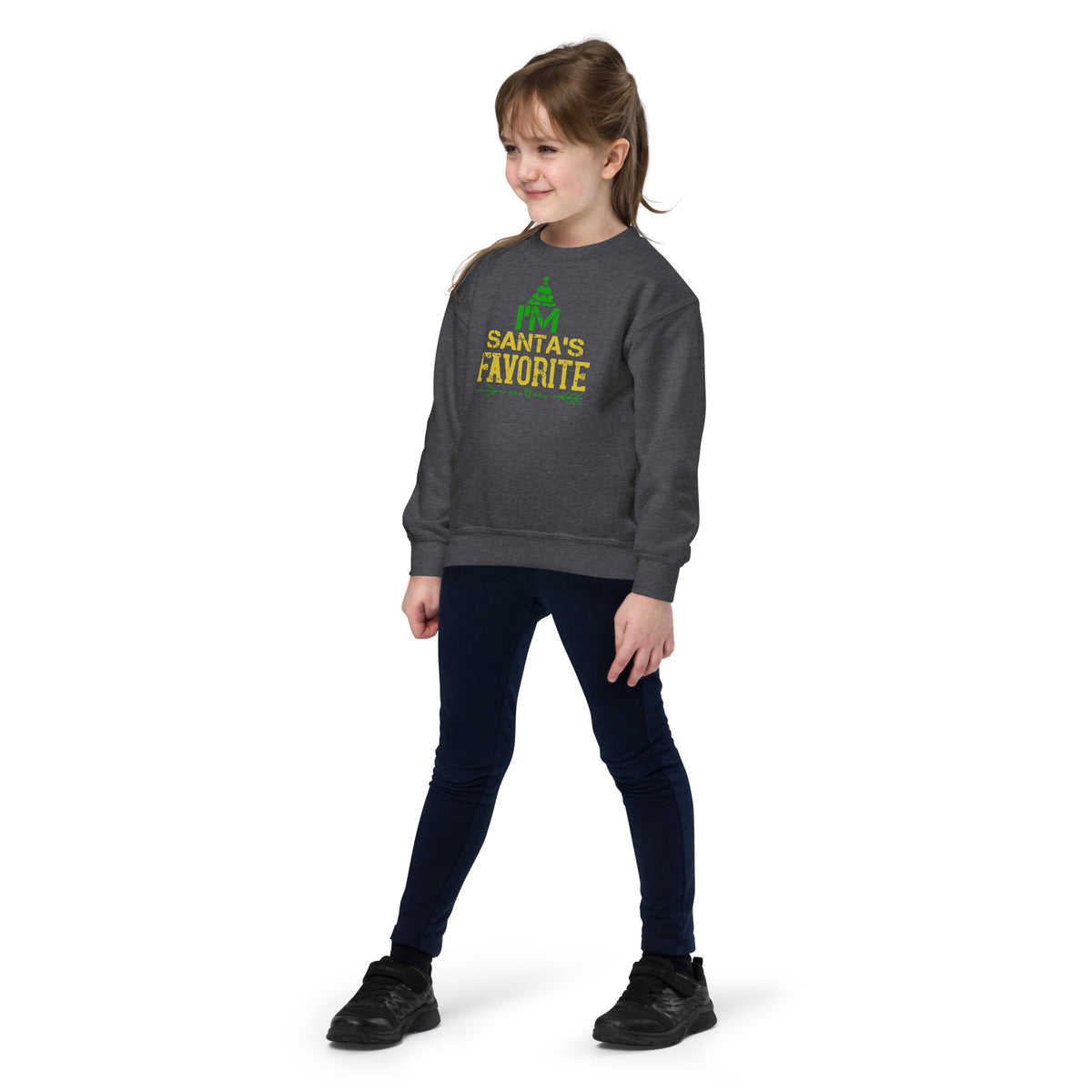 I'm Santa's Favorite Christmas Kids Sweatshirt