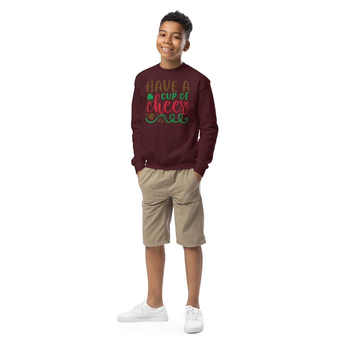 Have a Cup of Cheer Christmas Kids Sweatshirt