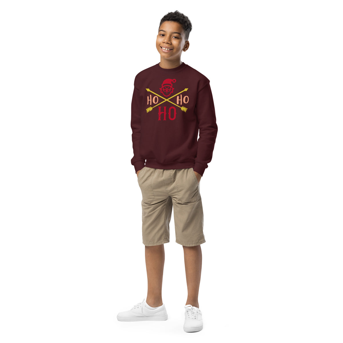 Ho Ho Ho Santa Christmas Kids Sweatshirt