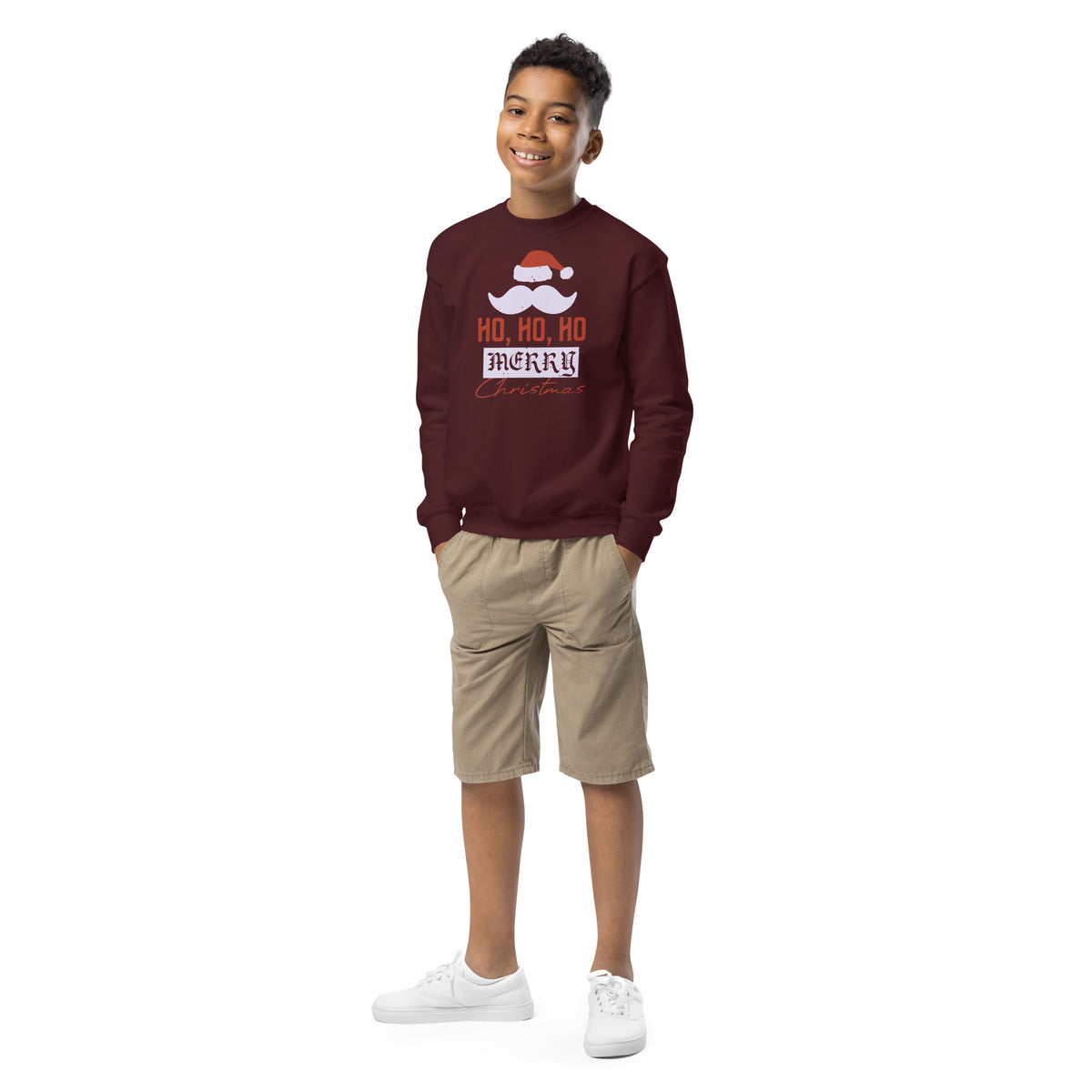 Ho Ho Ho Merry Christmas Kids Sweatshirt