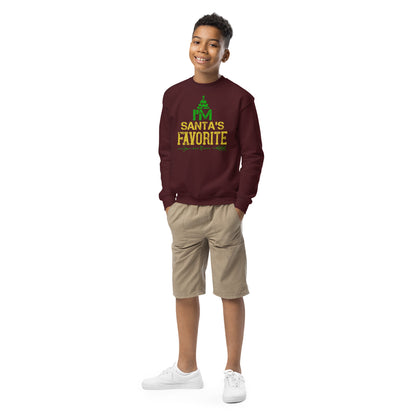 I'm Santa's Favorite Christmas Kids Sweatshirt