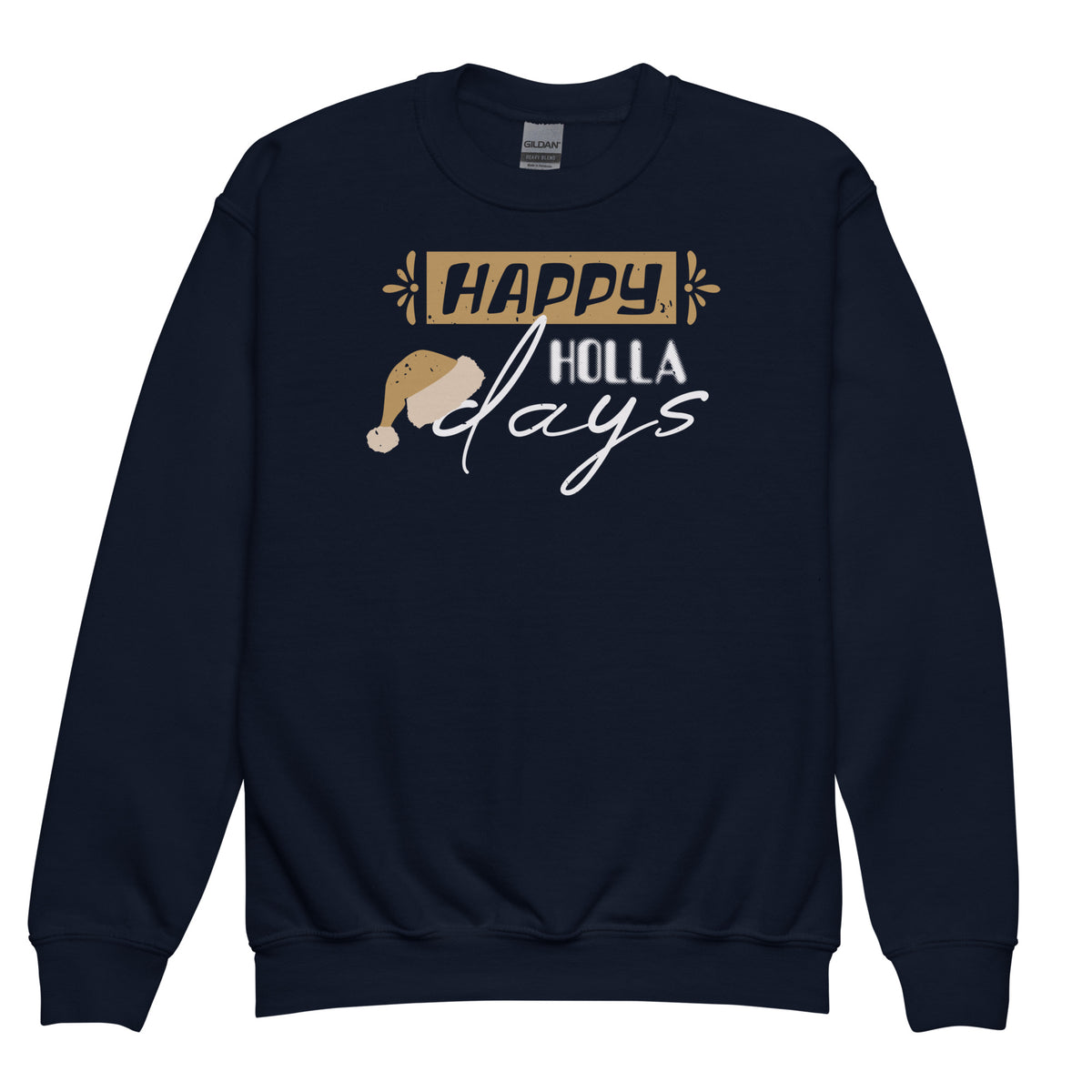 Happy Holla Days Christmas Kids Sweatshirt