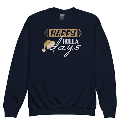 Happy Holla Days Christmas Kids Sweatshirt